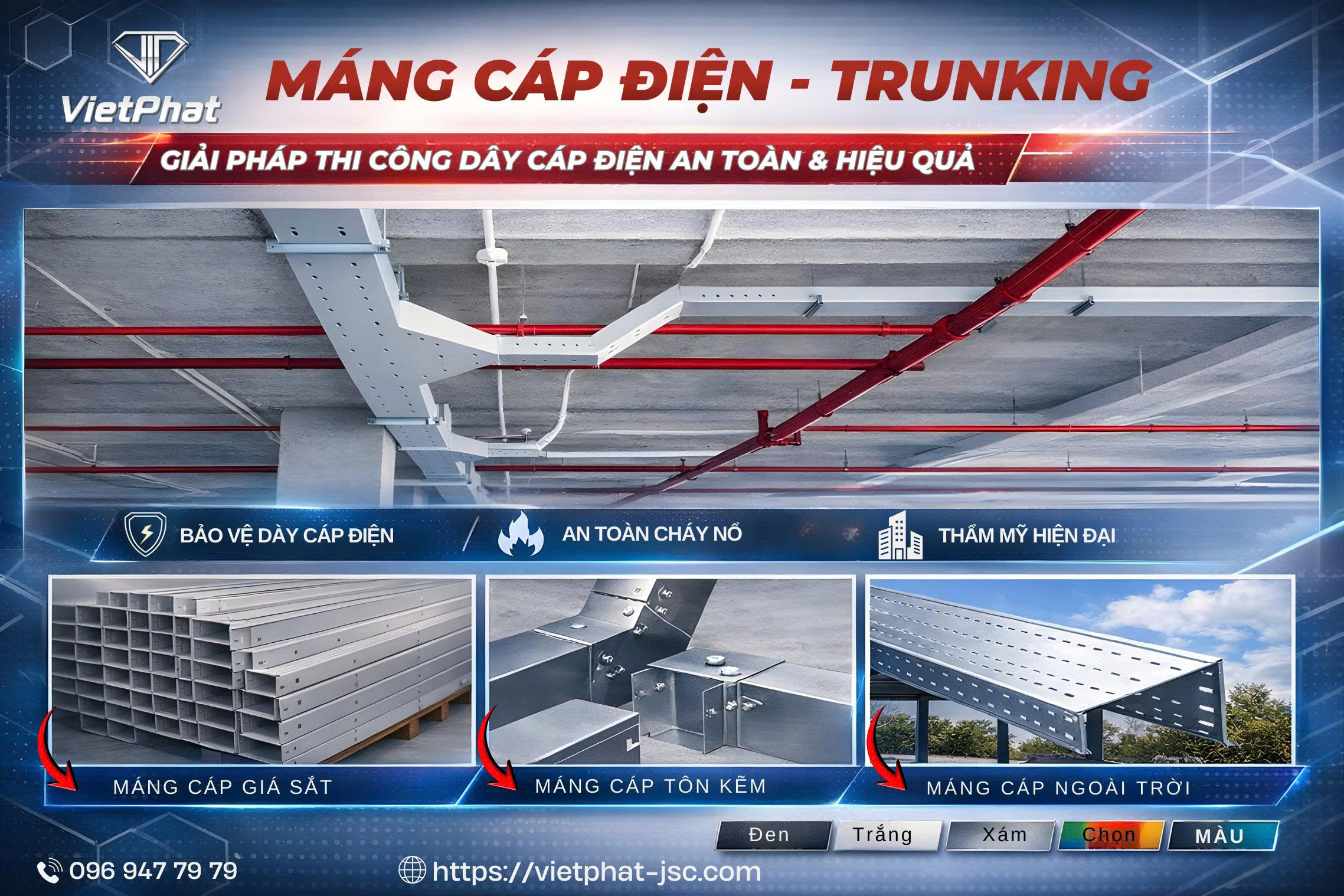 MÁNG CÁP ĐIỆN – TRUNKING VIỆT PHÁT