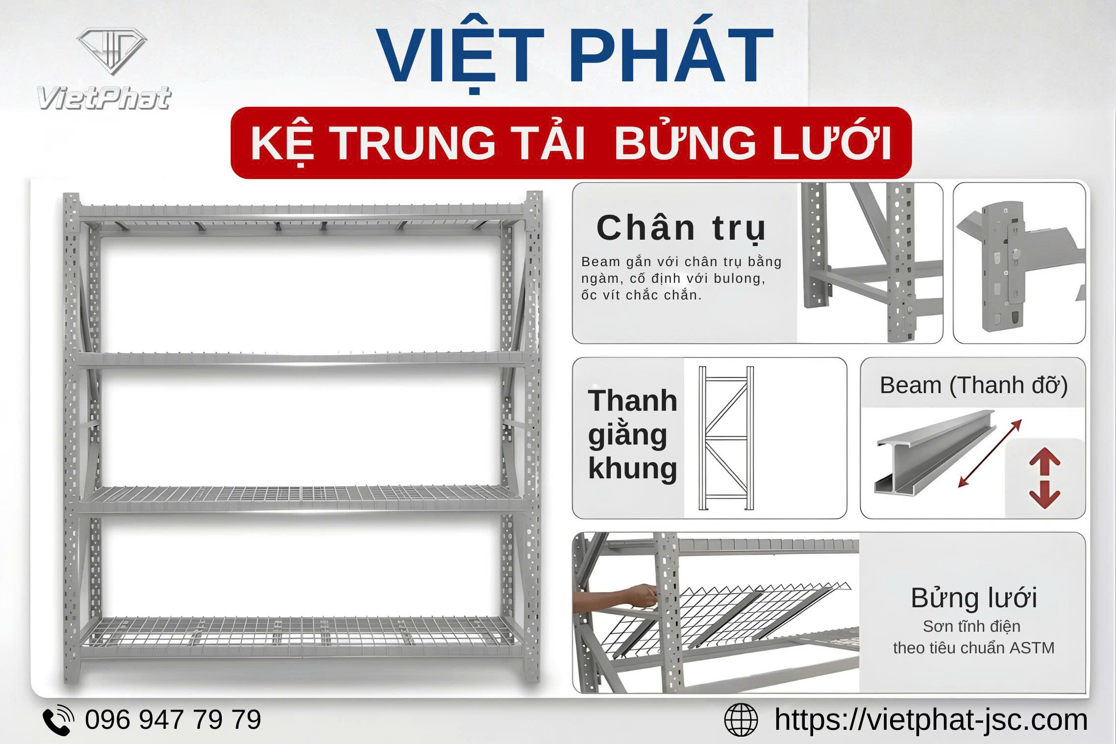 VIỆT PHÁT CÓ LÀM KỆ TRUNG TẢI BỬNG LƯỚI