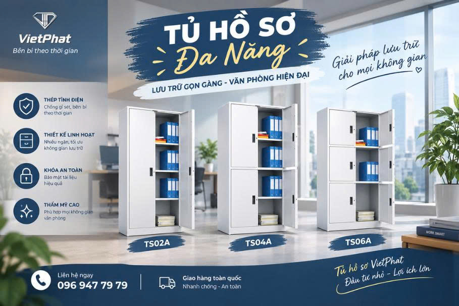 TỦ HỒ SƠ ĐA NĂNG – GỌN GÀNG CHO KHÔNG GIAN LÀM VIỆC HIỆN ĐẠI